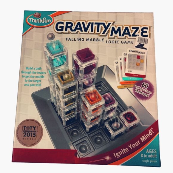 ThinkFun Gravity Maze Marble Run Falling Marble Logic Brain Game STEM Toy - Picture 2 of 10